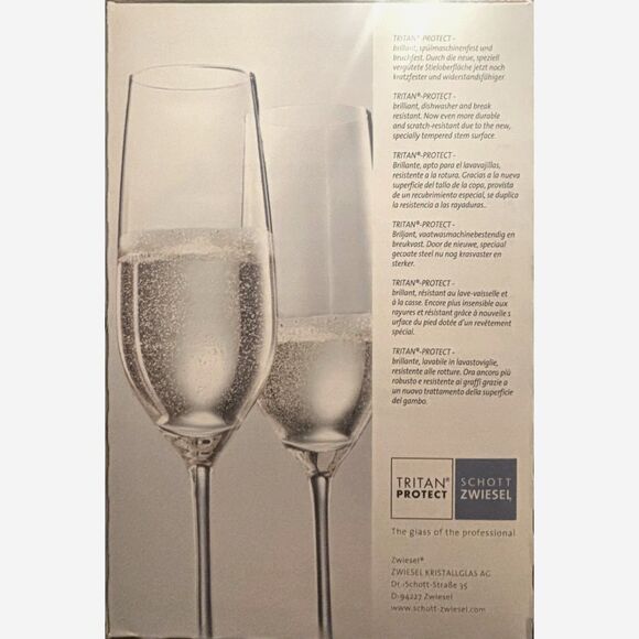 Schott Zwiesel Tritan Forte Sparkling Wine Glasses 7.7oz, Set of 6-NIB - Picture 8 of 12